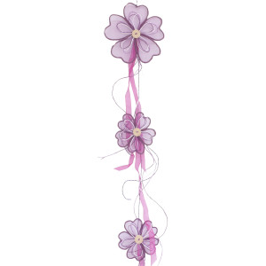 Deko Party Girlande Blume 100 cm  Farbe Lavendel für...
