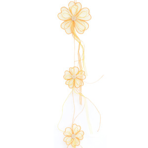 Deko Party Girlande Blume 100 cm  Farbe Mandarin für...