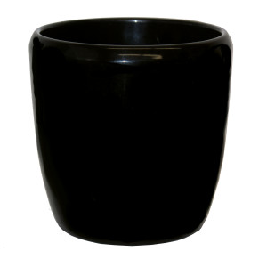 Keramik Hydro Blumentopf Venus schwarz