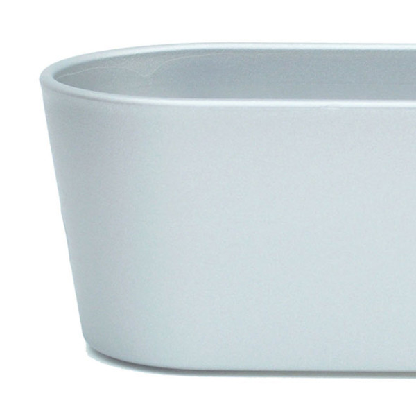 Kunststoff Blumenkasten Flori silber, 4,99