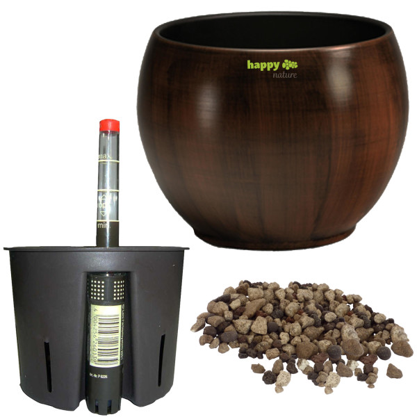 Set4 Keramik Hydro Blumentopf Bali &Oslash;20cm+Kulturtopf+WA+LZ