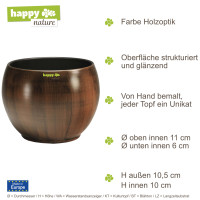 Set3 Keramik Hydro Blumentopf Bali &Oslash;13cm+Kulturtopf+WA