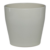 Keramik Hydro Blumentopf Portato creme gl&auml;nzend