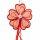Set 2 teilig Deko Party Girlande Blume 100 cm  Farbe Erdbeere f&uuml;r Ostern Fr&uuml;hjahr und Herbst