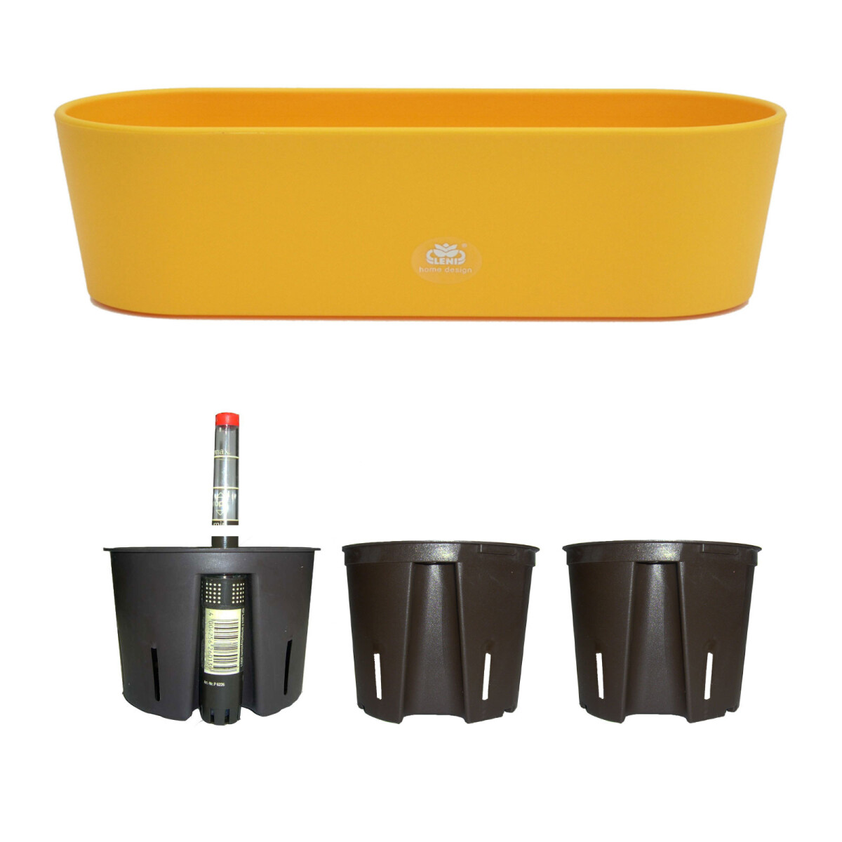 Set5 Kunststoff Flori Pflanzschale gelb für Hydrokultur
