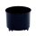 Kunststoff Blumenk&uuml;bel Corona schwarz &Oslash; 37cm H 24,5cm mit hb_Rollen