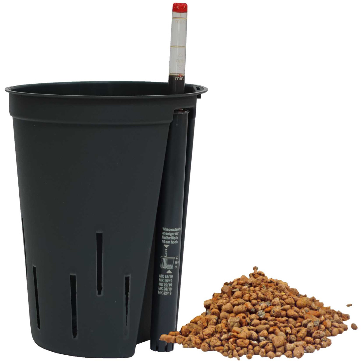 Set3 Kulturtopf + Wasserstandsanzeiger + Blähton 4 -...