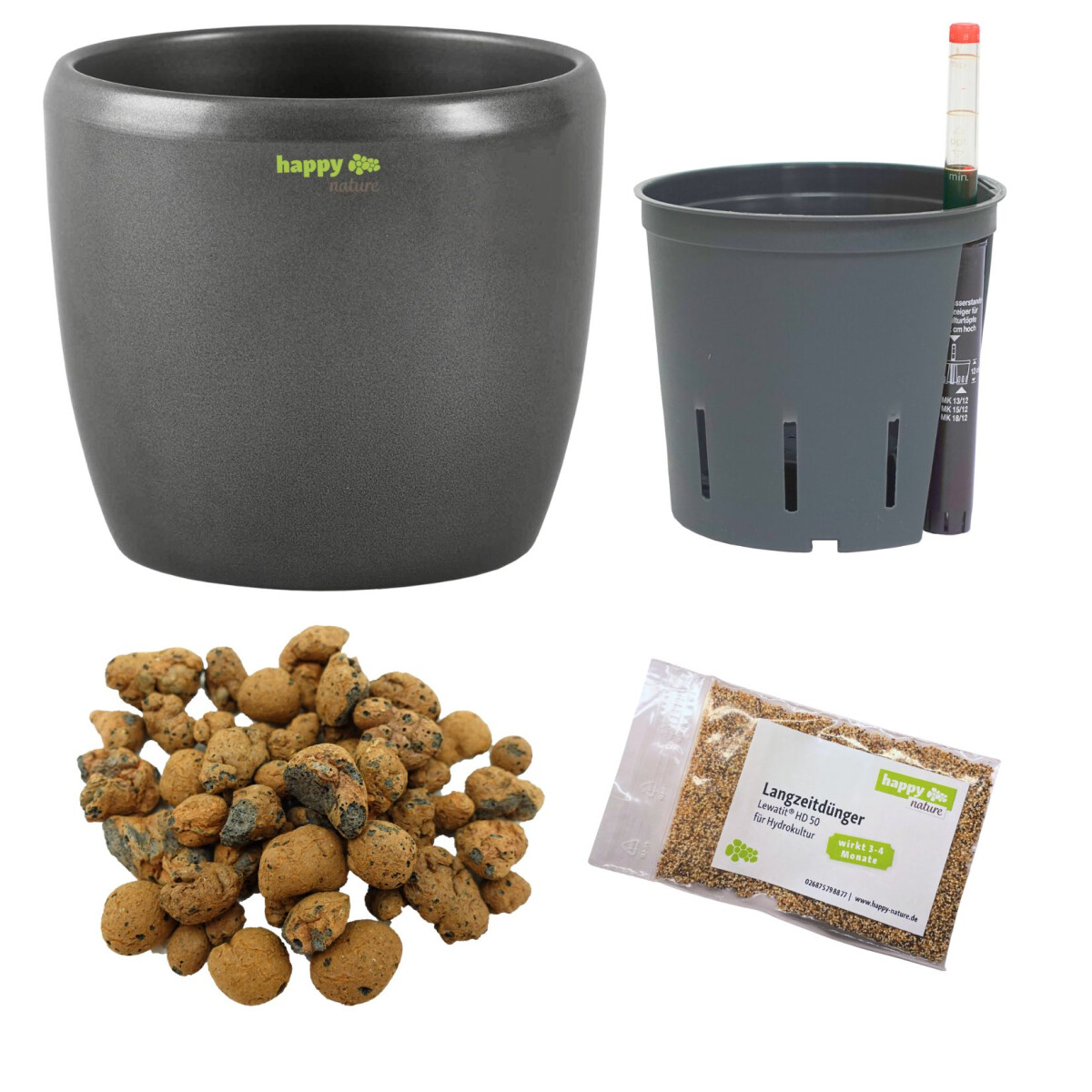 happy nature Set 5-teilig Keramik Blumentopf Venus...