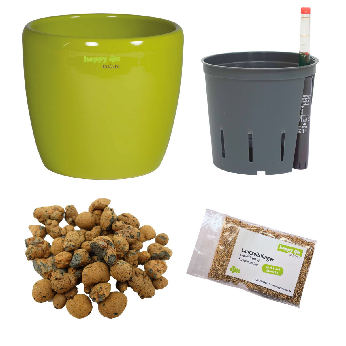 happy nature Set 5-teilig Keramik Blumentopf Venus...